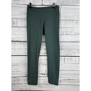 Outdoor Voices Women Small Leggings Pants Ankle Cropped Green Space Dye Mid Rise